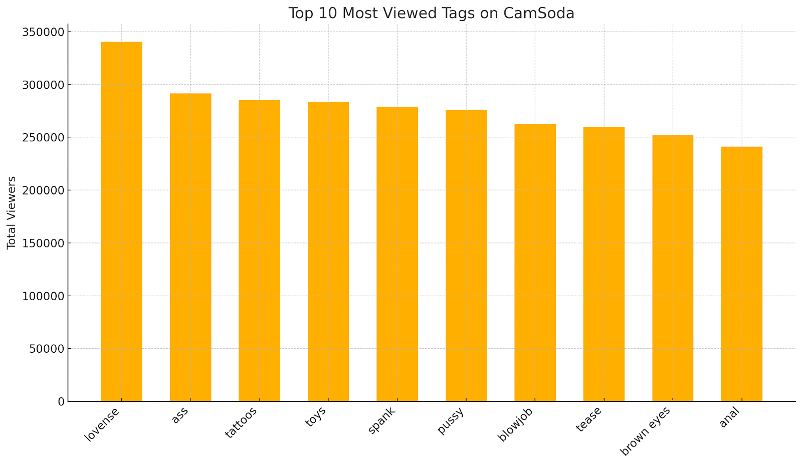 Top 10 Most Viewed Categories on CamSoda in 2025 | DivaTraffic