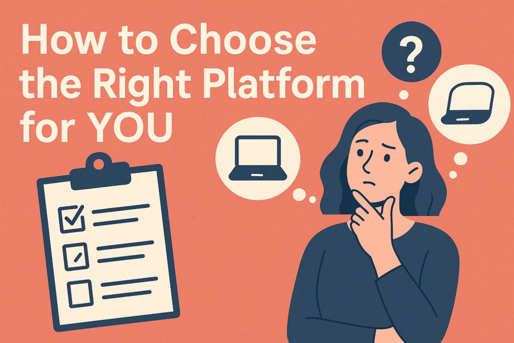 How to Choose the Right Platform for YOU