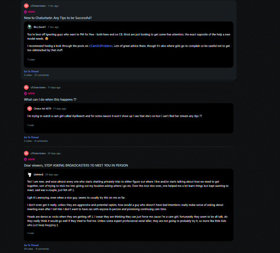 Build a community for Chaturbate can girls